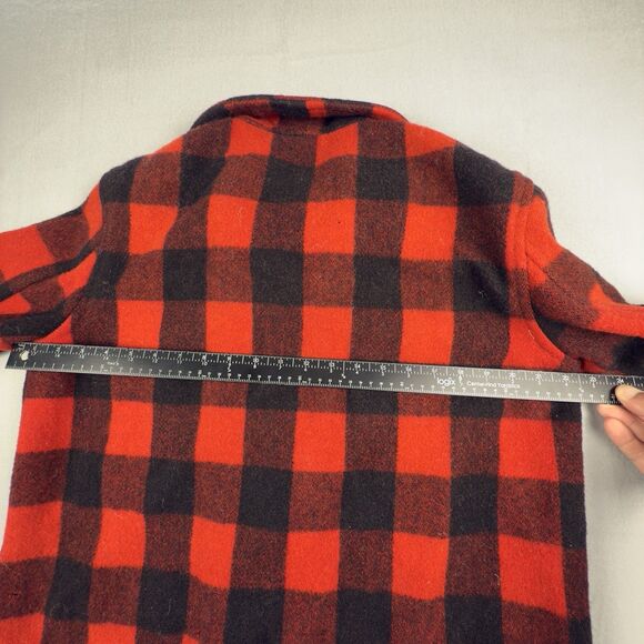 Vintage 1940-1950s Hercules Sears Plaid Button Up Chore Jacket Large - READ COND - Picture 14 of 16